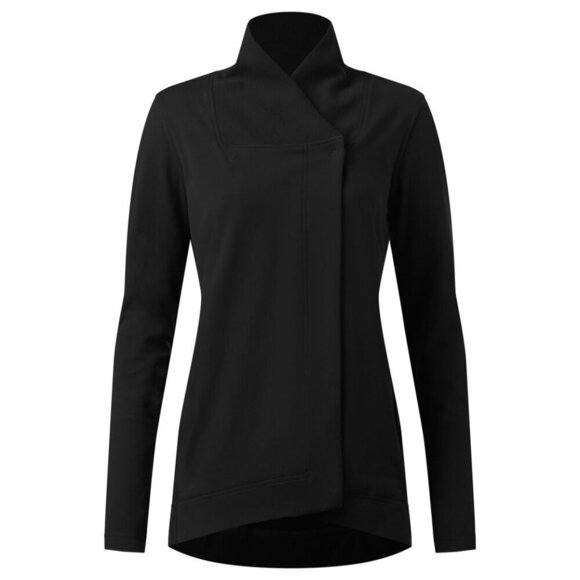 Lululemon Black Belle Wrap Jacket Snap Front Stretch French Terry - Picture 3 of 15